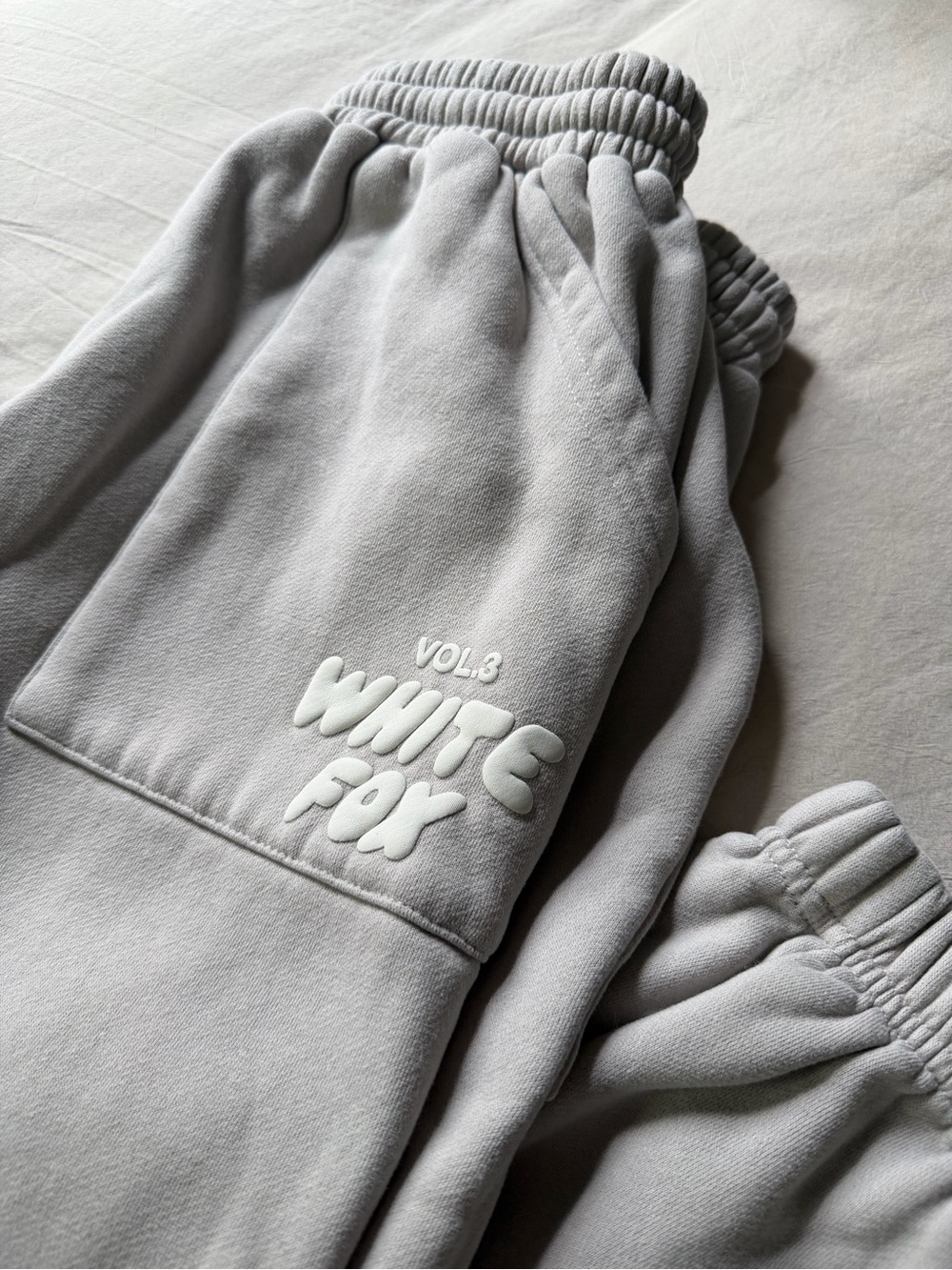 White Fox Vol.3 Light Gray Sweatpants